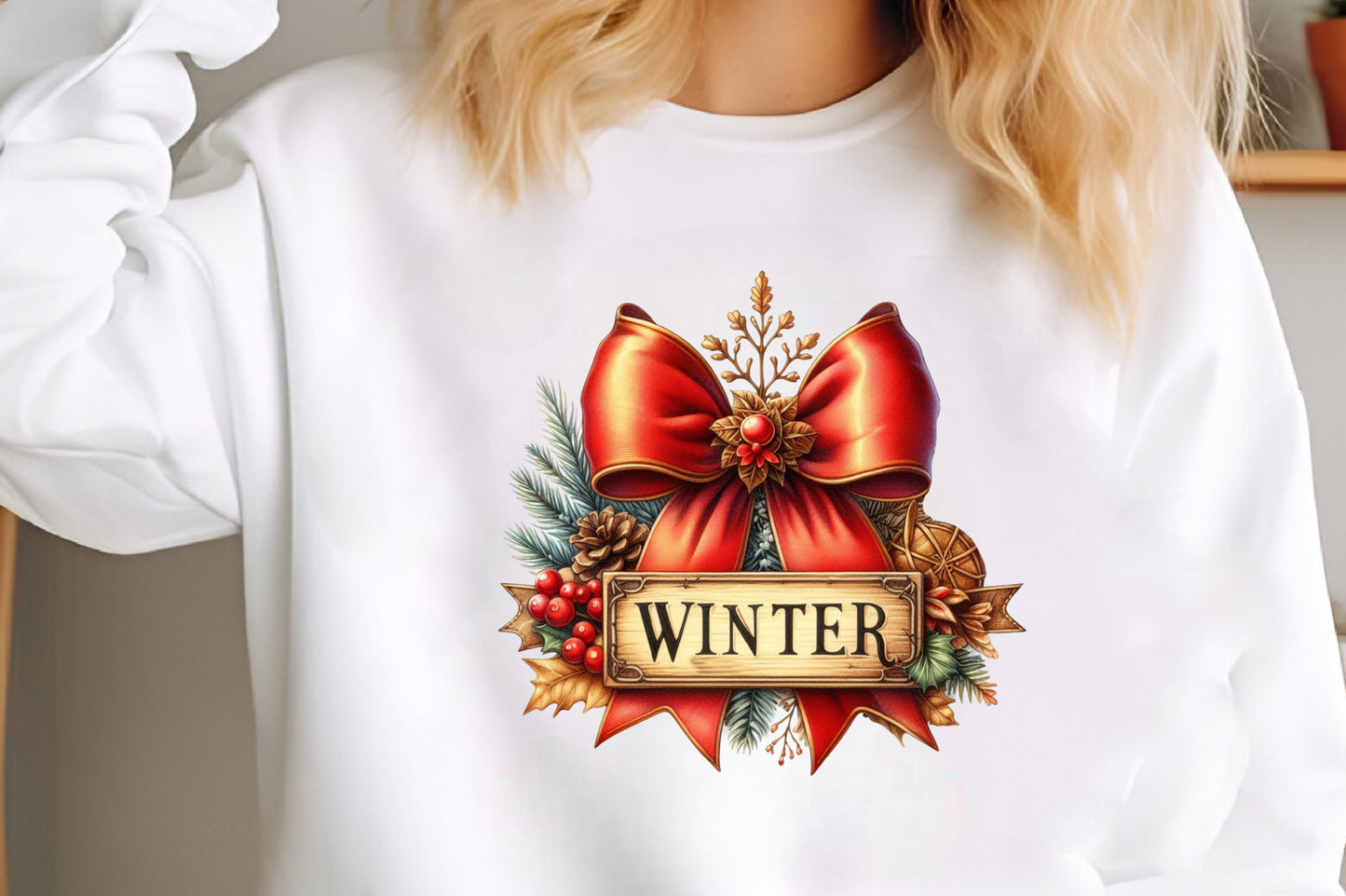 Vintage Christmas Sublimation PNG Bundle Winter Holiday Clipart