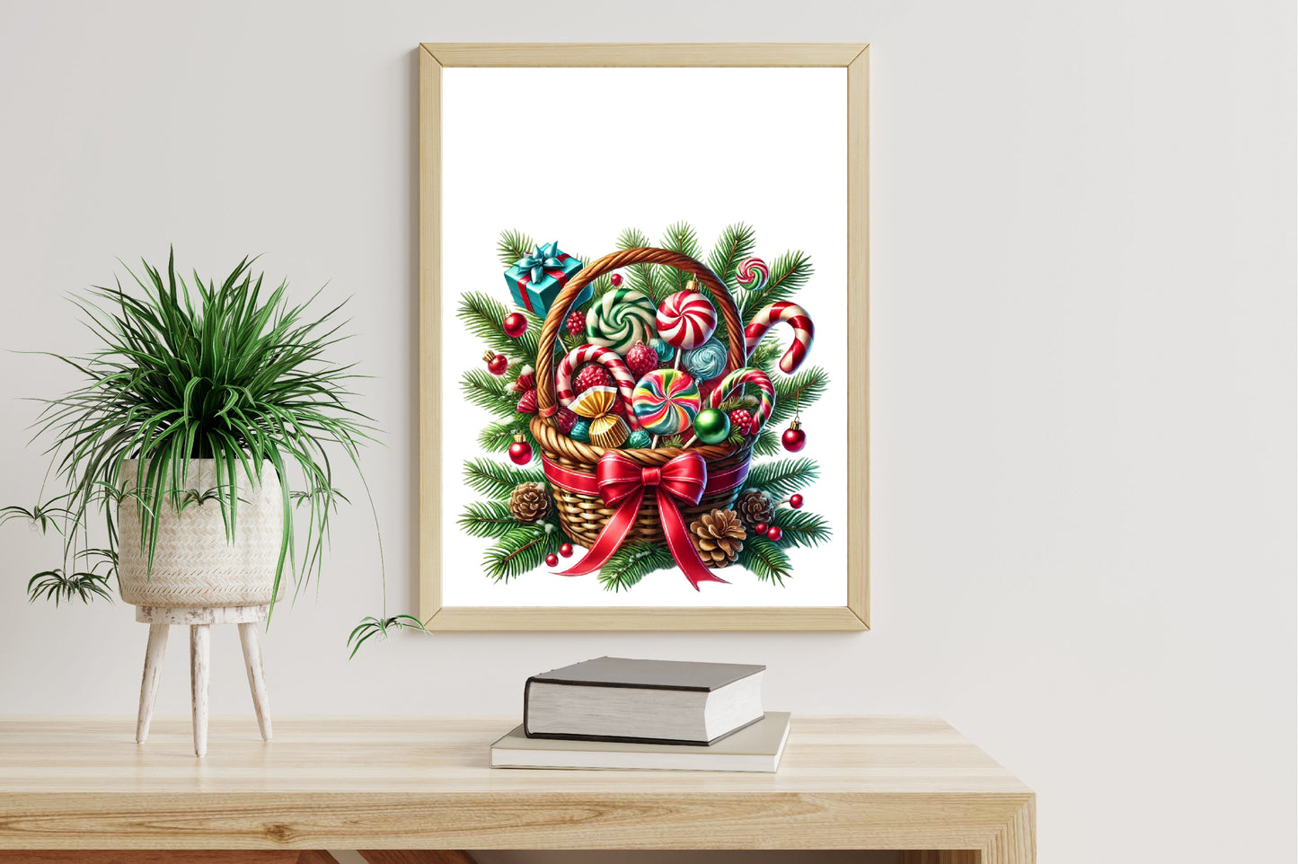 Merry Christmas Candy Sublimation PNG | Sweet Holiday Candy Cane Christmas Design