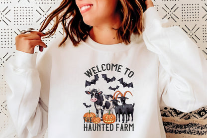 9 Vintage Halloween Farm Animals PNG Spooky Pumpkin Animal Clipart