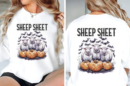 9 Vintage Halloween Farm Animals PNG Spooky Pumpkin Animal Clipart