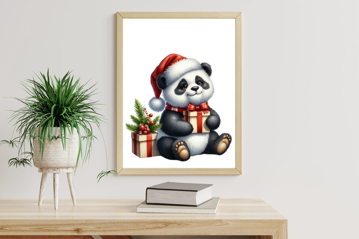 Christmas Panda PNG Bundle | Watercolor Christmas Panda, Cute Holiday Panda & Winter Panda Clipart