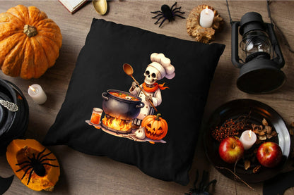 25 Halloween Skeleton Chef PNG Watercolor Cooking Skeleton Clipart Bundle