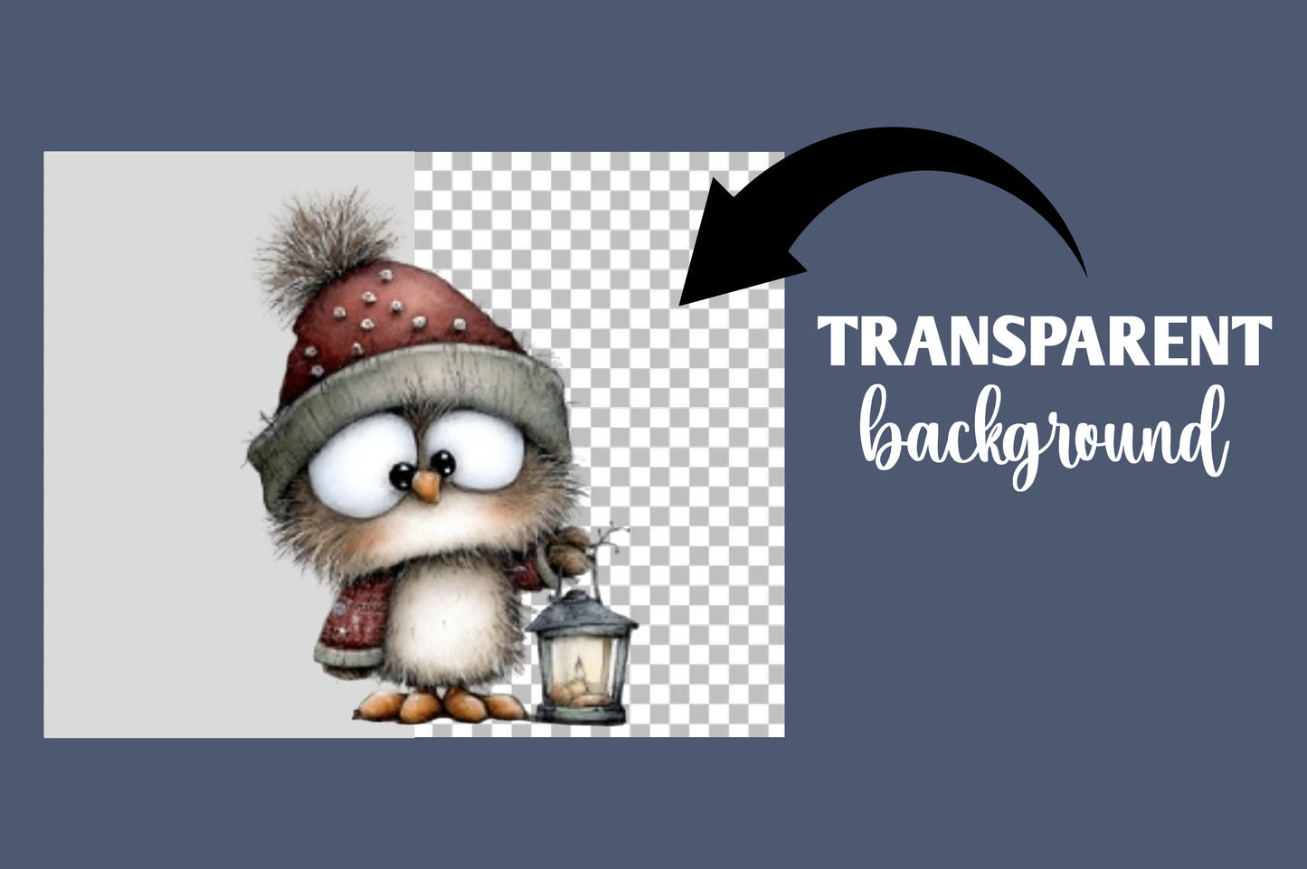 Whimsical Christmas Owl PNG | Cute Owl Christmas Clipart | 14 Transparent PNG