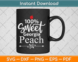 100% Sweet Georgia Peach Svg Design Cricut Printable Cutting Files