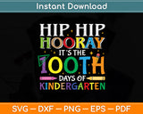 100 Days Of School Gifts For Kids Boys Kindergarten Teacher Svg Png Dxf Cutting File