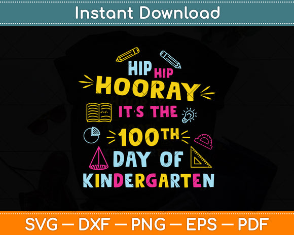 100 Days Of School Gifts For Kids Boys Kindergarten Teacher Svg Png Dxf Cutting File