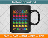 100 Days Of School Birthday Svg Png Dxf Digital Cutting File