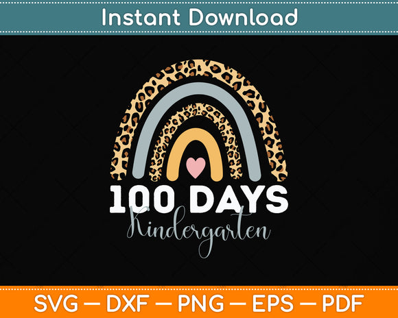 100 Days Smarter Kindergarten Happy 100th Day Of School Svg Png Dxf Cutting File