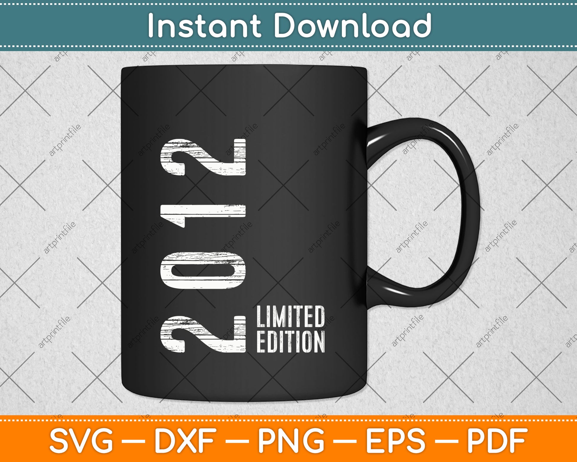 11th Birthday 11 Years Boy Girl Retro Vintage 2012 Svg Png Dxf Digital Cutting File