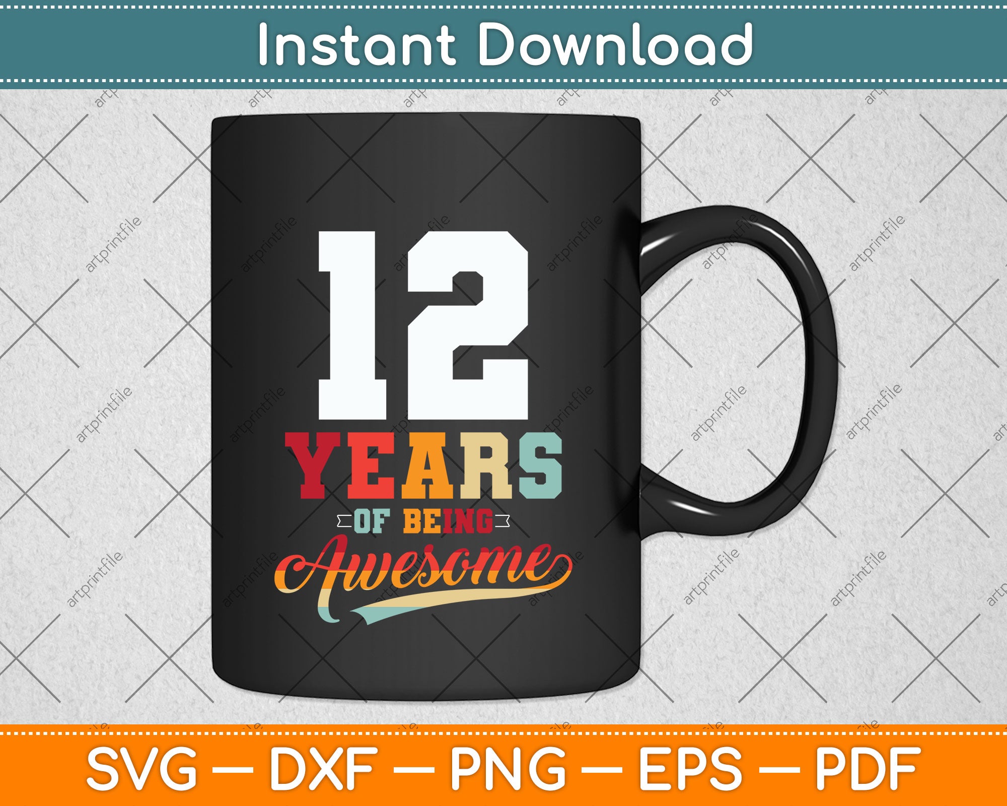 Est. 2010 Vintage Limited Edition 12th Birthday Svg Digital