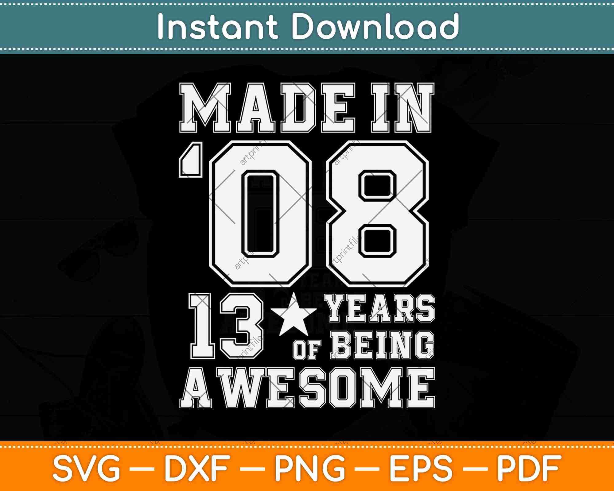 13 Year Old Girl Gifts For 13th Birthday Svg Png Dxf Cutting File –  artprintfile