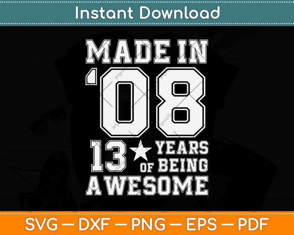 13 Year Old Girl Gifts For 13th Birthday Svg Png Dxf Digital Cutting File