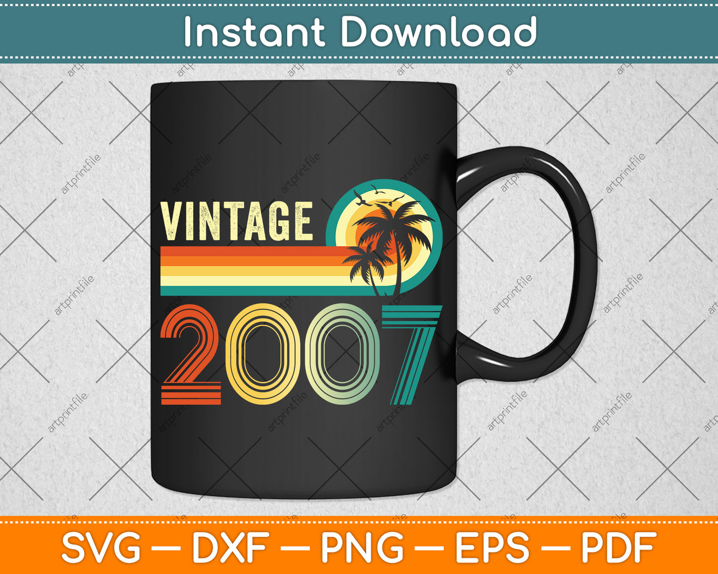 15 Year Old 15th Birthday Gifts Vintage 2007 Limited Edition Svg Png Dxf Cutting File