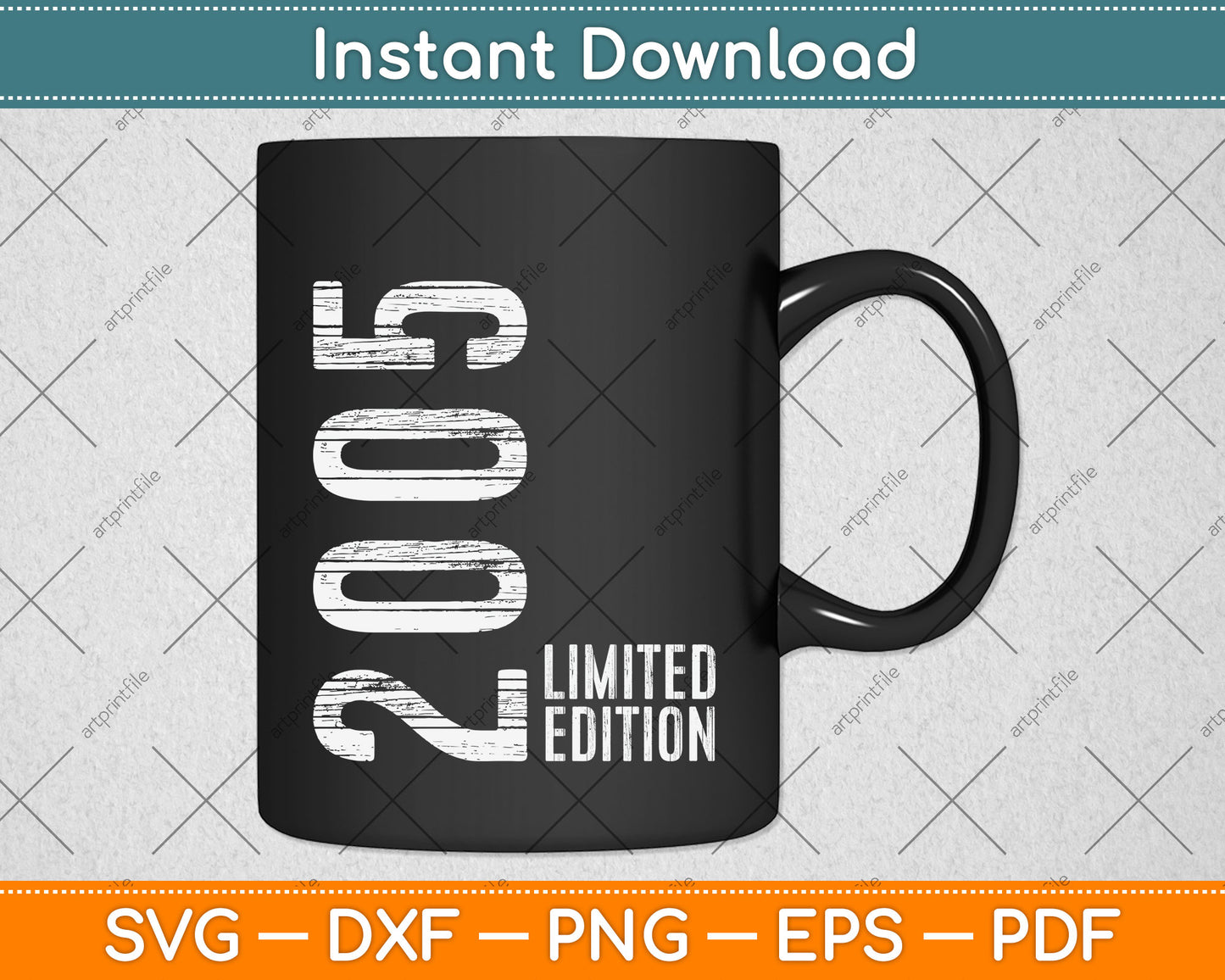 2005 Limited Edition 18th Birthday Svg Png Dxf Digital Cutting File