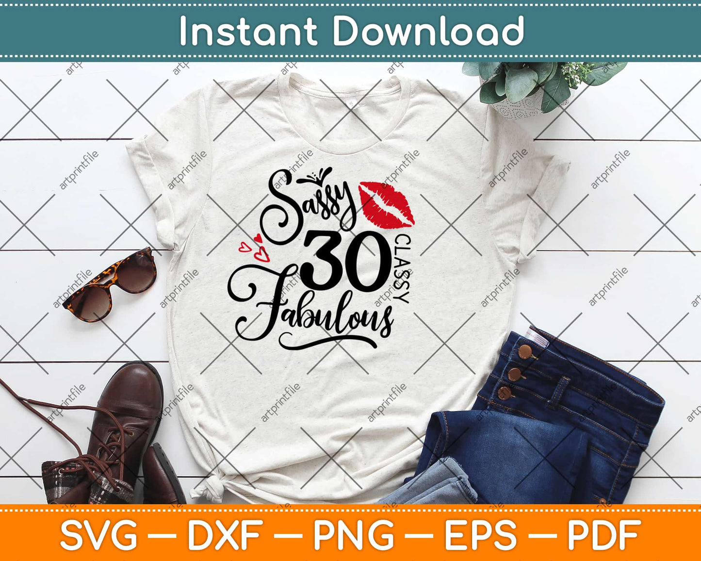 30 And Fabulous Birthday Svg Design Cricut Printable Cutting Files