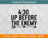 430 Up Before The Enemy Motivational Svg Design Cricut Printable Cutting Files