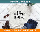 430 Up Before The Enemy Motivational Svg Design Cricut Printable Cutting Files