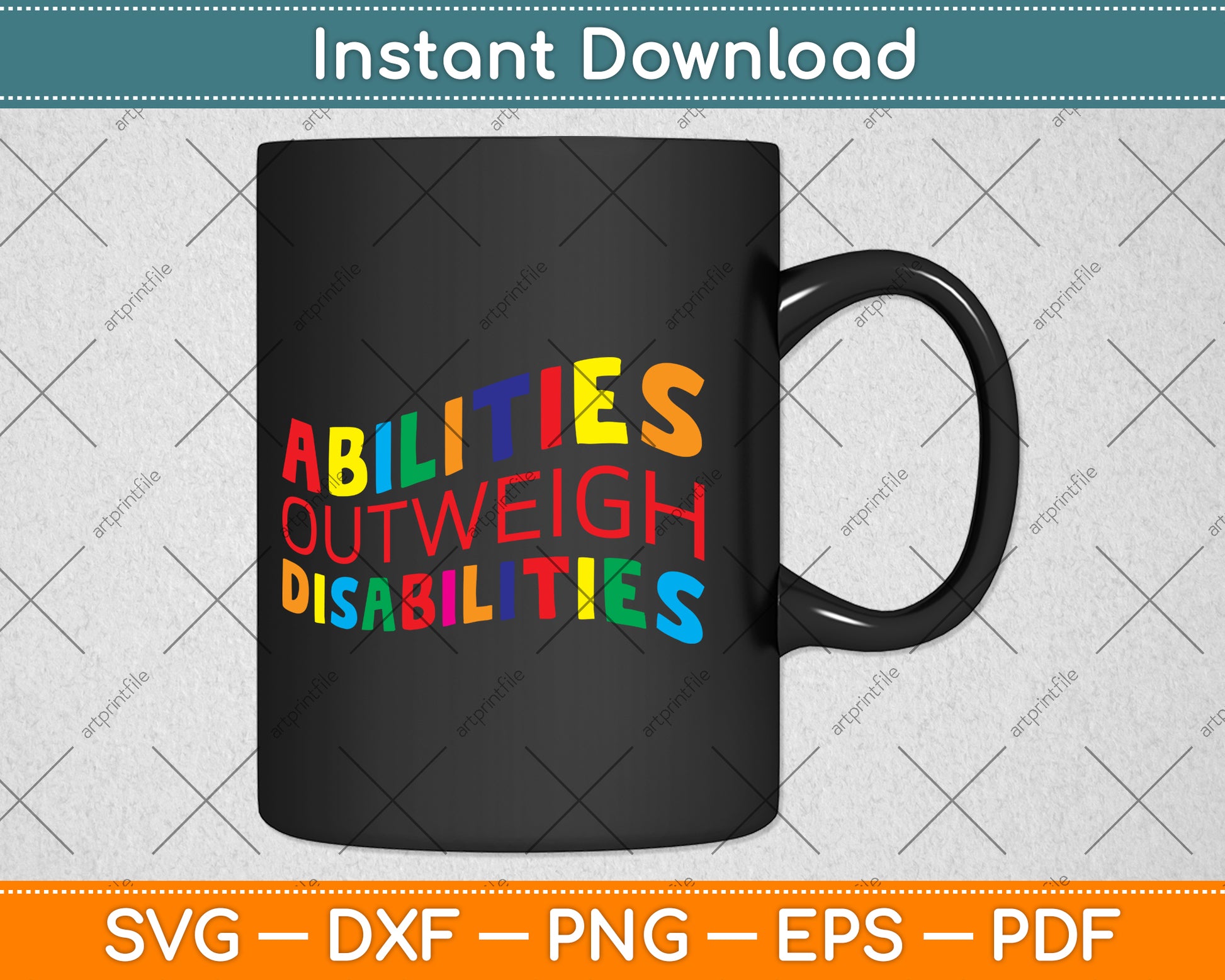 Abilities Outweigh Disabilities School Psychologist Svg Png Dxf Digital Cutting File