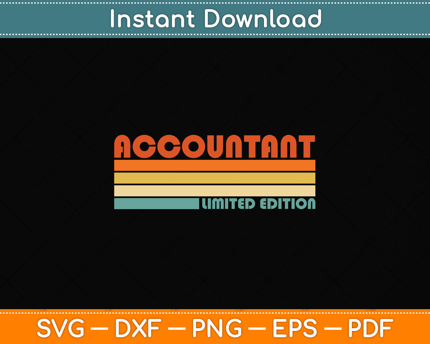 Accountant Limited Edition Birthday Svg Png Dxf Digital Cutting File