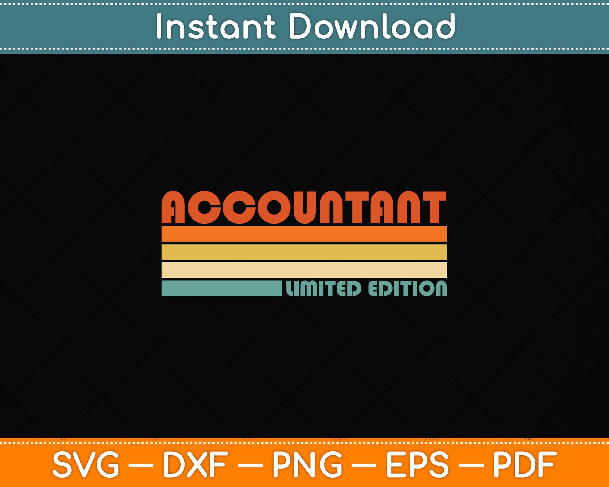 Accountant Limited Edition Birthday Svg Png Dxf Digital Cutting File