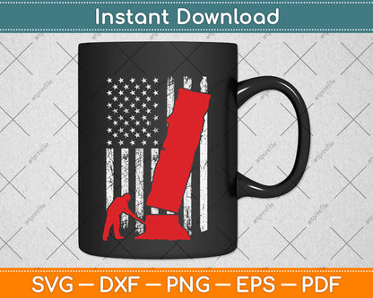 American Flag 4th Of July Arborist Svg Png Dxf Digital Cutting File