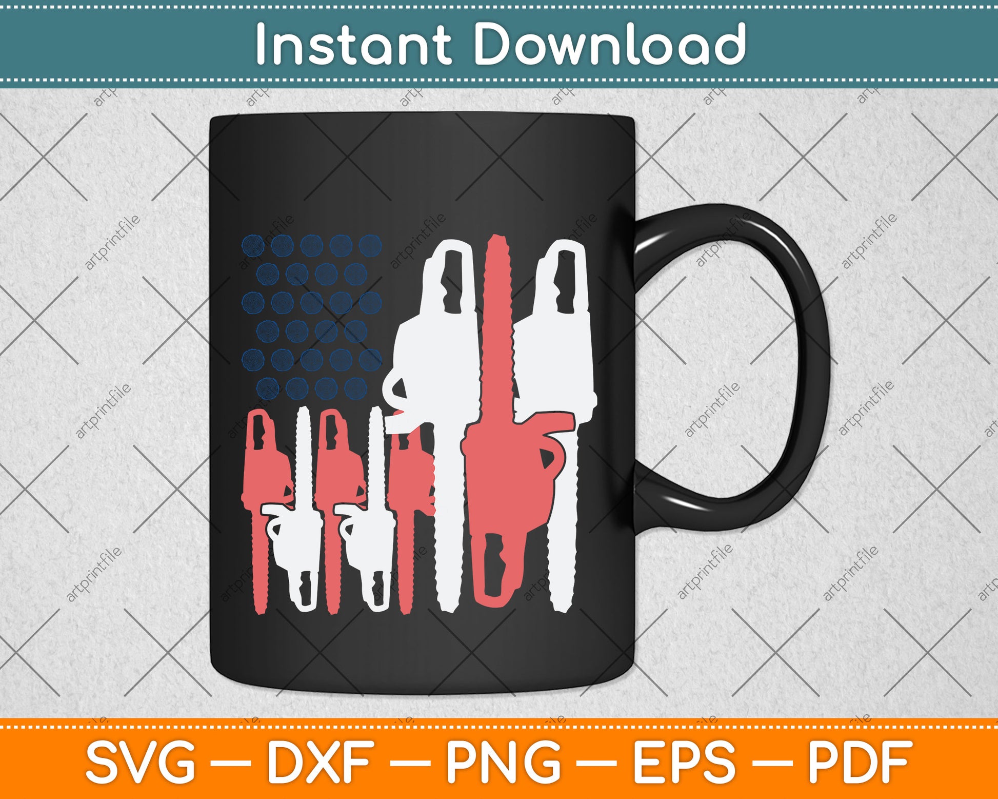 American Flag 4th Of July Arborist Svg Png Dxf Digital Cutting File