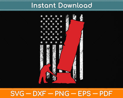 American Flag 4th Of July Arborist Svg Png Dxf Digital Cutting File