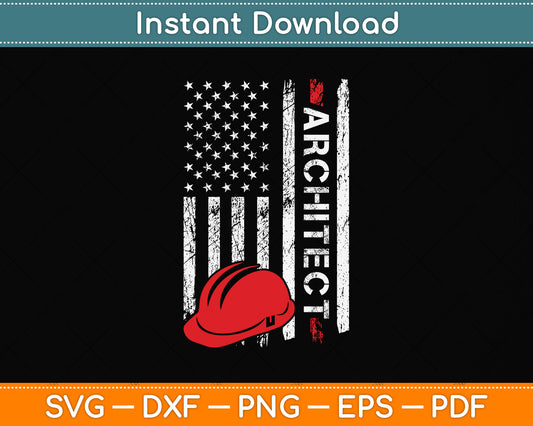 American Flag Architect Svg Png Dxf Digital Cutting File