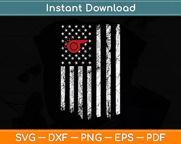 American Flag Referee Svg Png Dxf Digital Cutting File