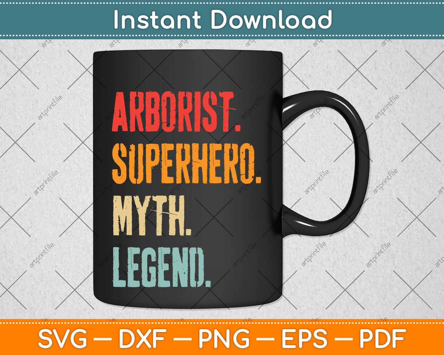Arborist Superhero Myth Legend Svg Png Dxf Digital Cutting File