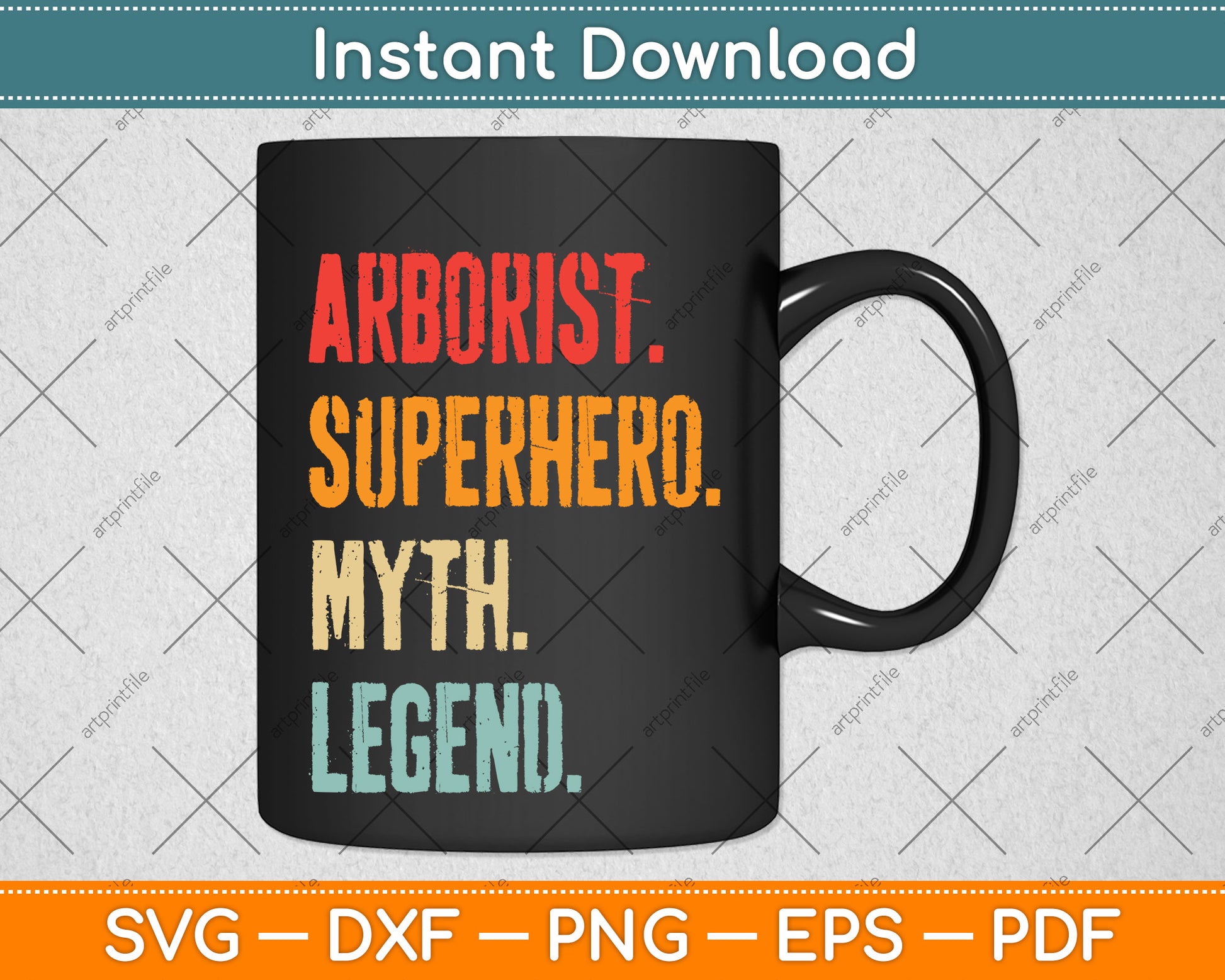 Arborist Superhero Myth Legend Svg Png Dxf Digital Cutting File