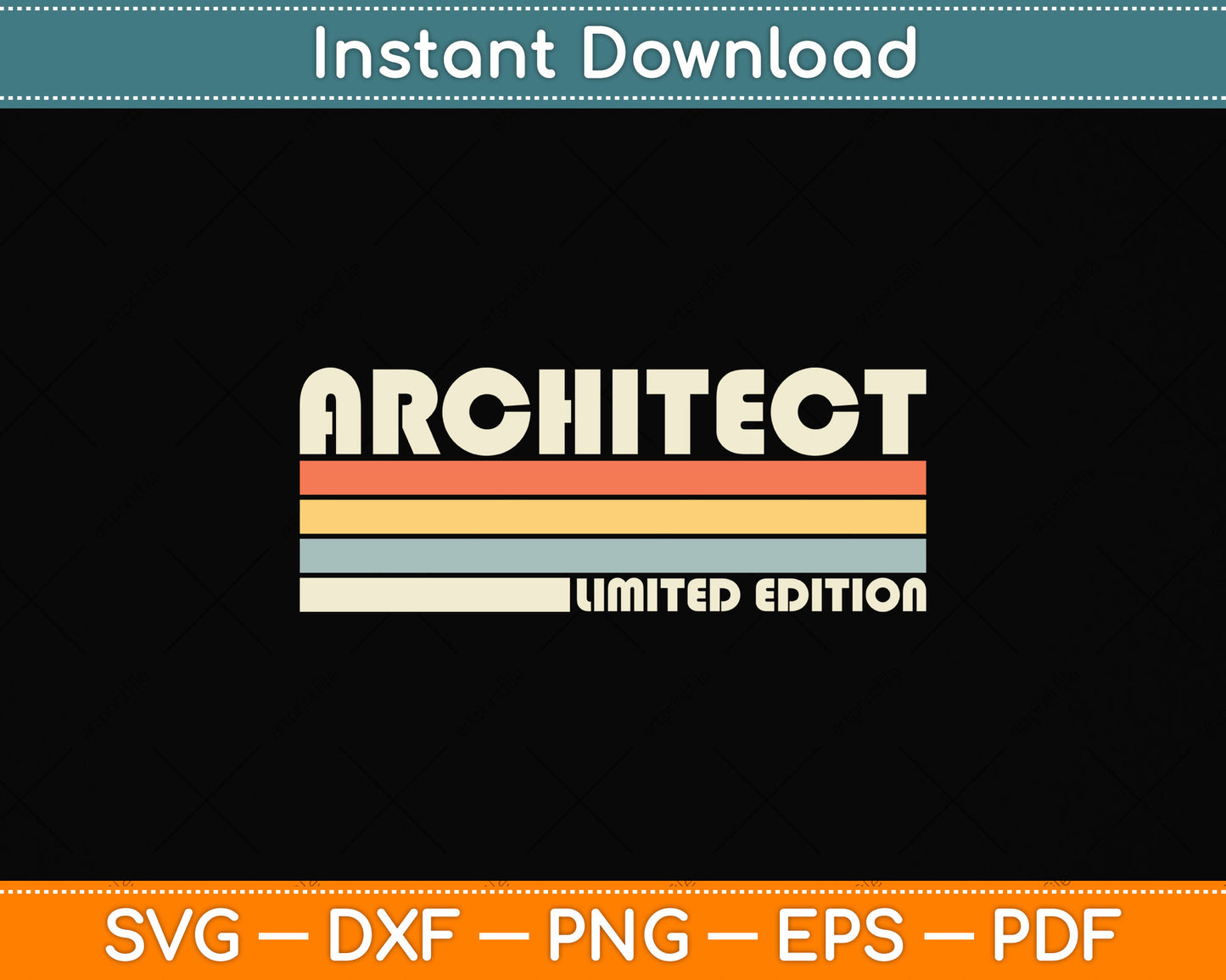 Architect Limited Edition Funny Job Title Profession Birthday Svg Digital Cutting File