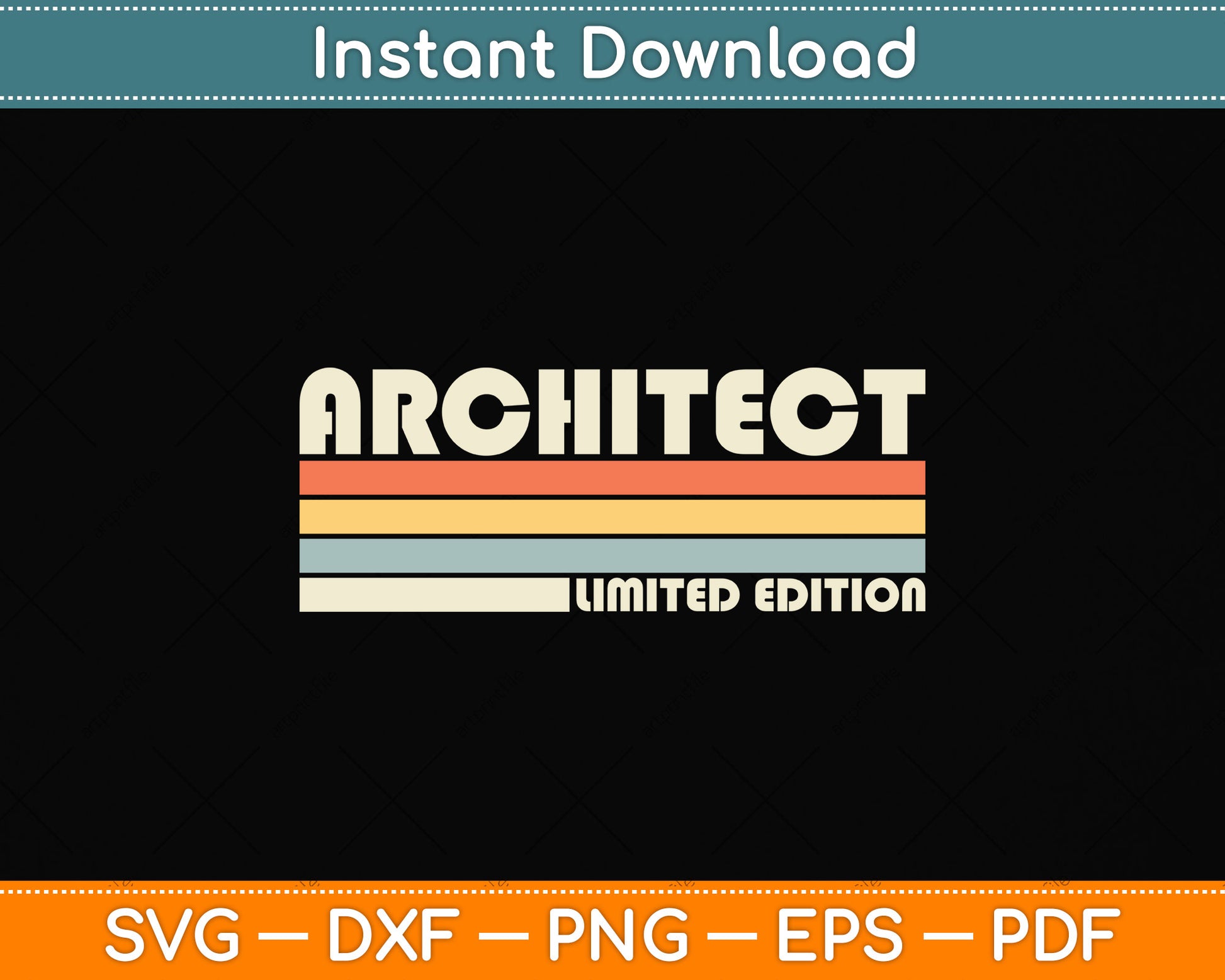 Architect Limited Edition Funny Job Title Profession Birthday Svg Digital Cutting File