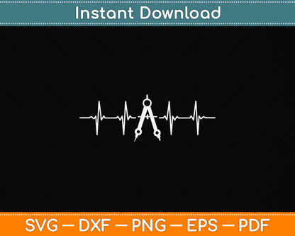 Architect Tool Heartbeat Svg Png Dxf Digital Cutting File