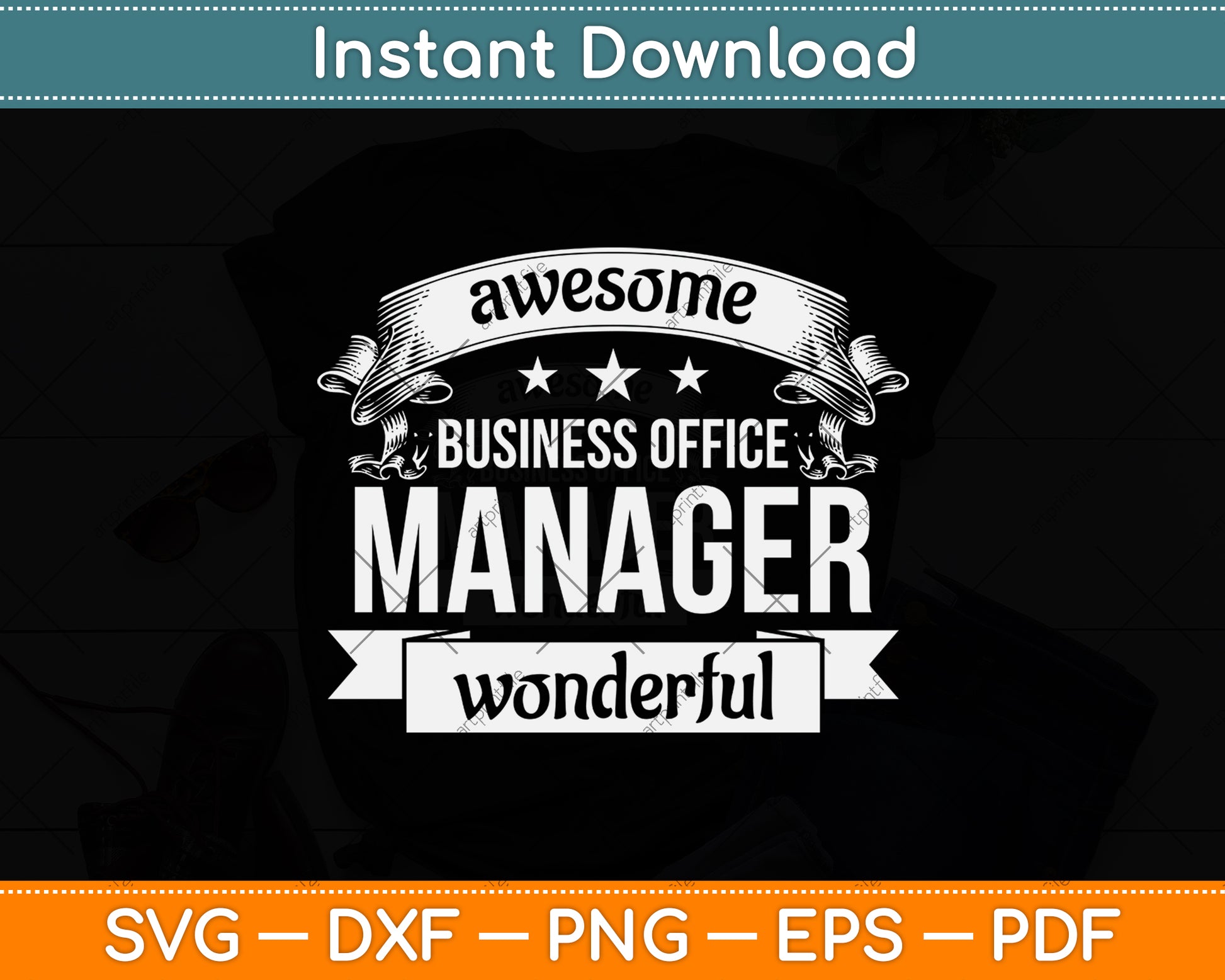 Awesome Business Office Manager Wonderful Svg Png Dxf Digital Cutting File