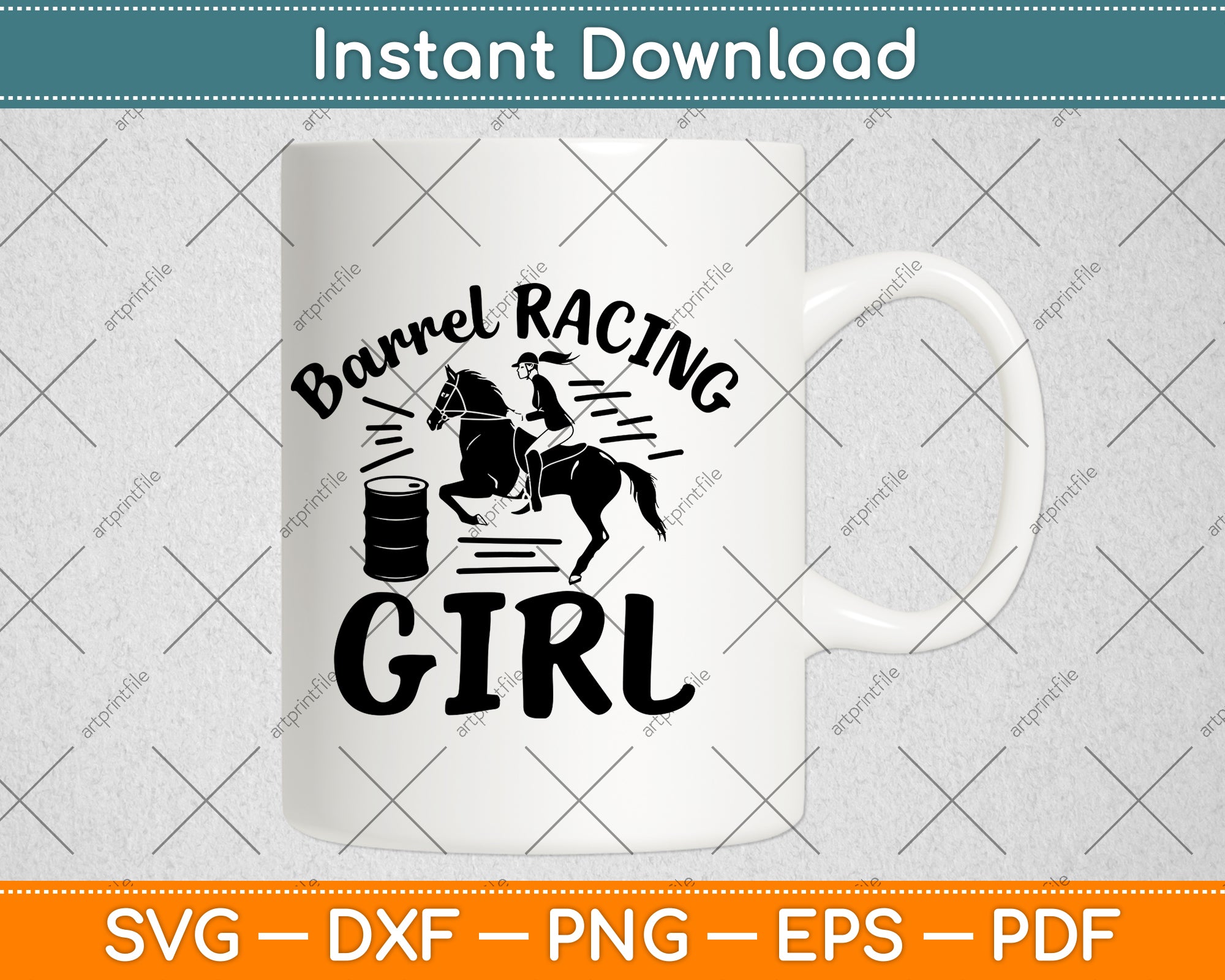 Barrel Racing Girl Svg Cutting File – artprintfile