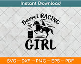 Barrel Racing Girl Svg Png Dxf Digital Cutting File