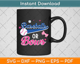 Baseball Or Bows Funny Svg Png Dxf Digital Cutting File