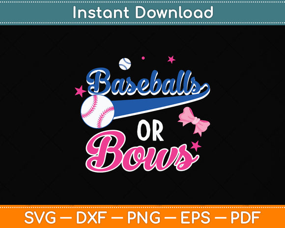 Baseball Or Bows Funny Svg Png Dxf Digital Cutting File