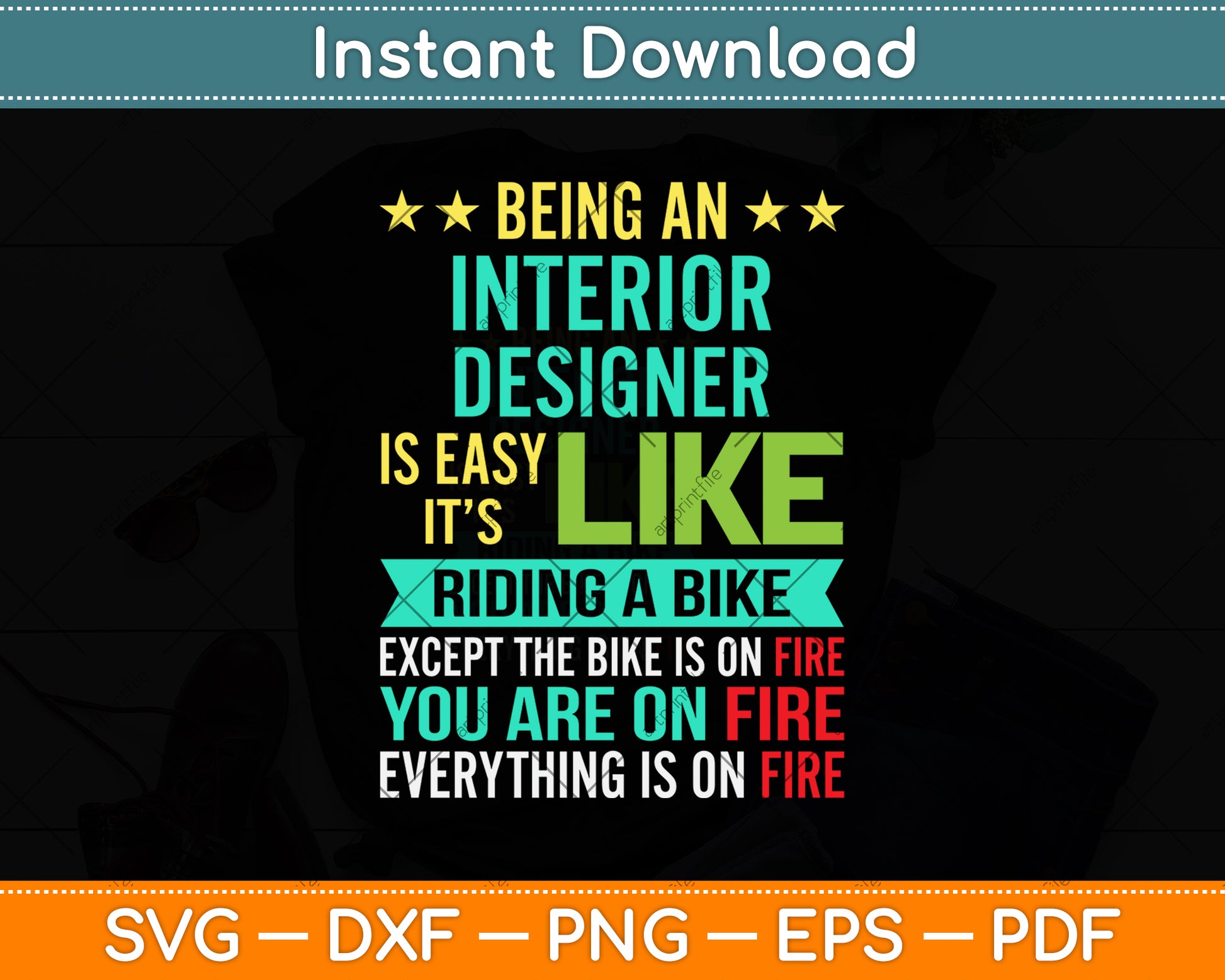 Being An Interior Designer Is Easy It’s Like Riding A Bike Svg Png Dxf Digital Cutting File