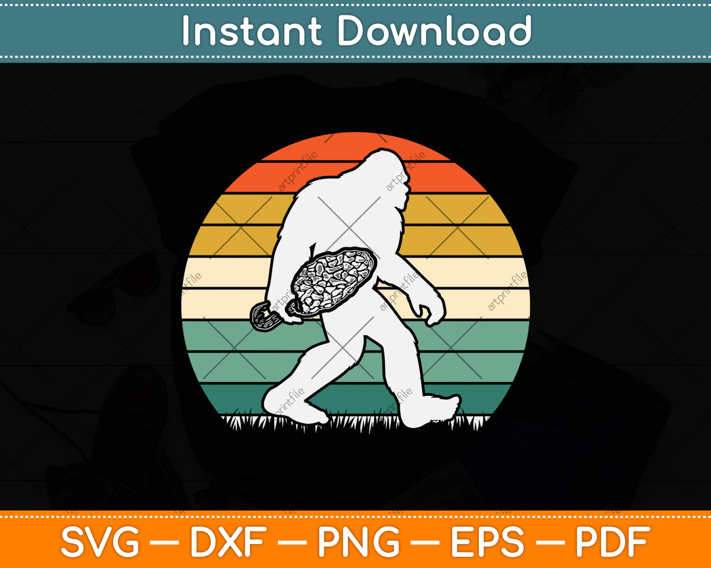Bigfoot Morel Mushroom Svg Png Dxf Digital Cutting File