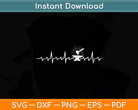 Blacksmith Heartbeat Svg Png Dxf Digital Cutting File