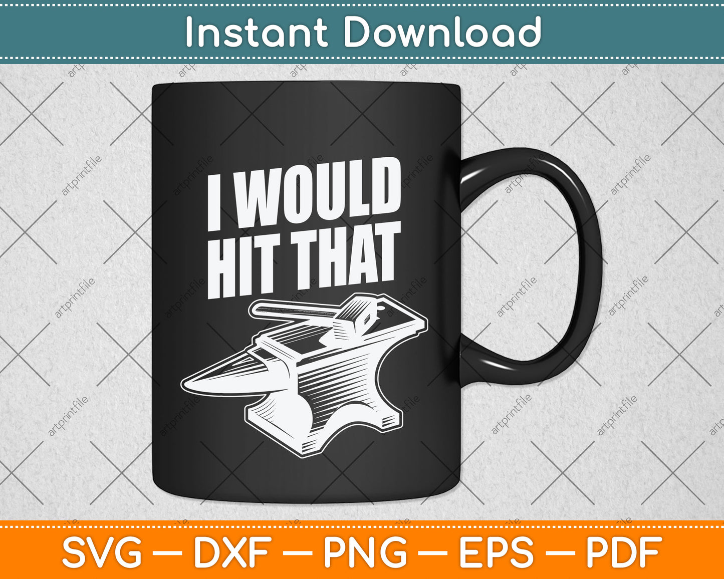 Blacksmithing I Would Hit That Blacksmith Svg Png Dxf Digital Cutting File