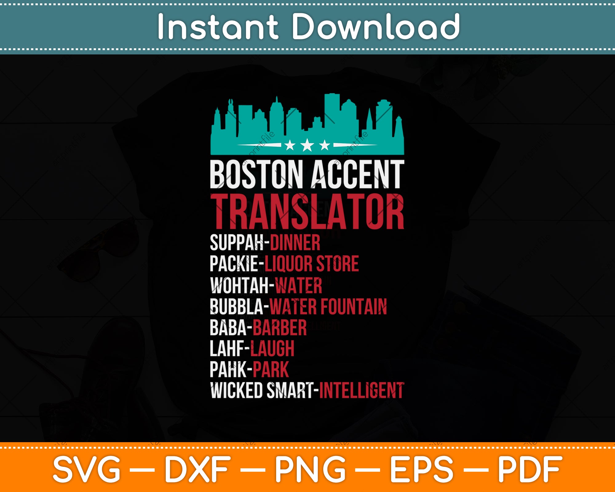 Boston Accent Translator Svg Cutting File – artprintfile