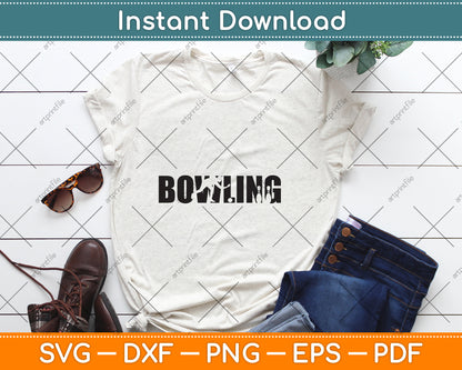 Bowling Bowler Bowling Svg Png Dxf Digital Cutting File