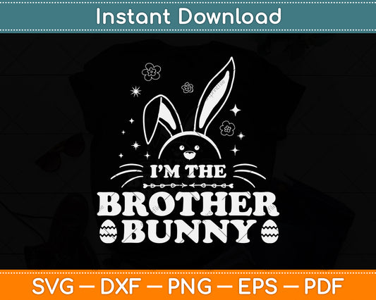 Brother Bunny Rabbit Easter Svg Png Dxf Digital Cutting File