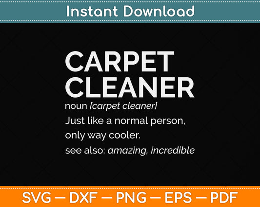 Carpet Cleaner Definition Svg Png Dxf Digital Cutting File