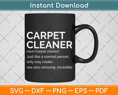 Carpet Cleaner Definition Svg Png Dxf Digital Cutting File