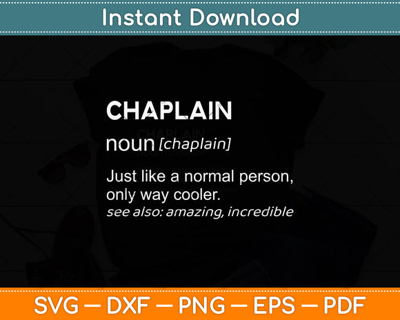 Chaplain Definition Svg Png Dxf Digital Cutting File