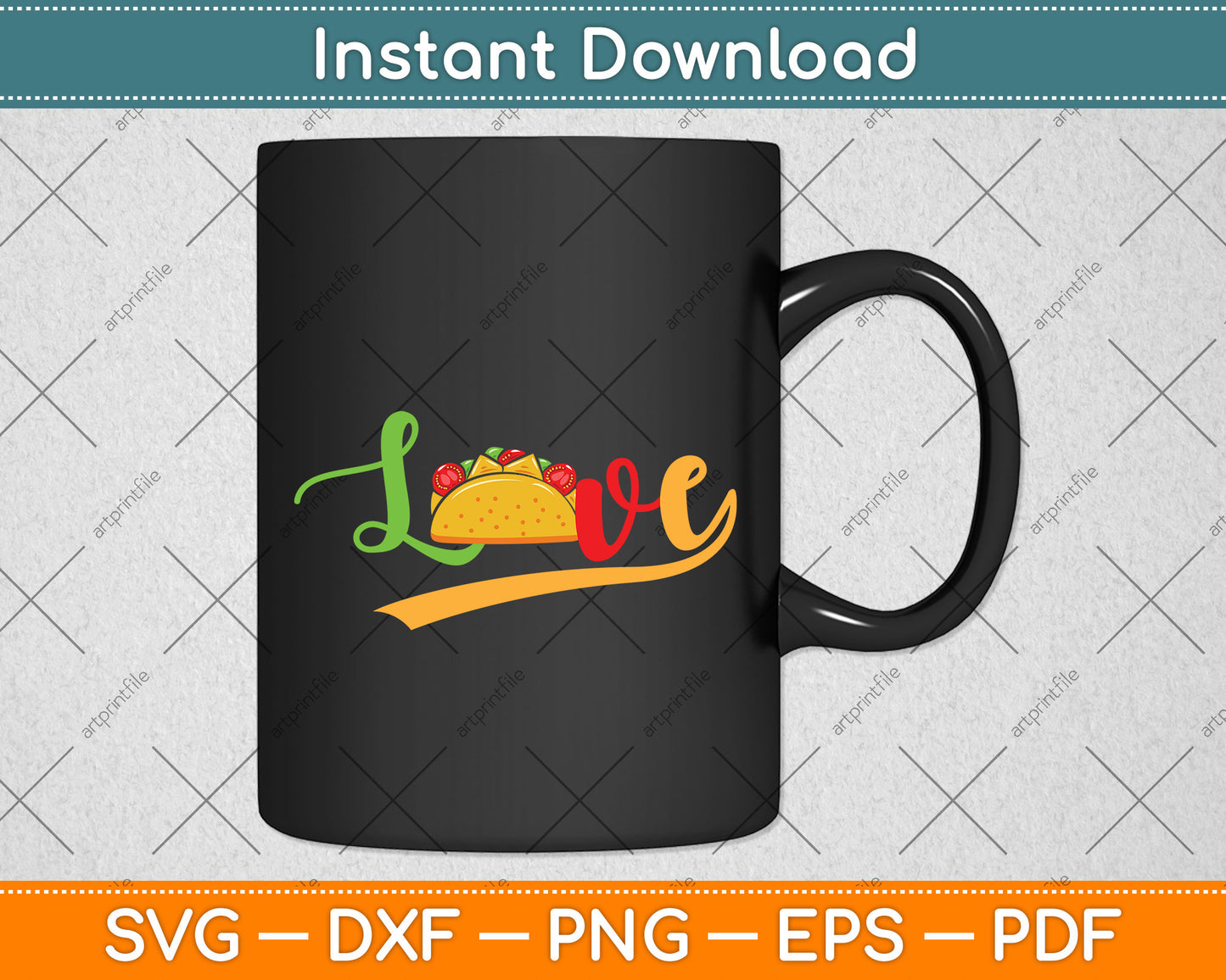Cinco De Mayo Mexican Taco Lover Svg Png Dxf Digital Cutting File